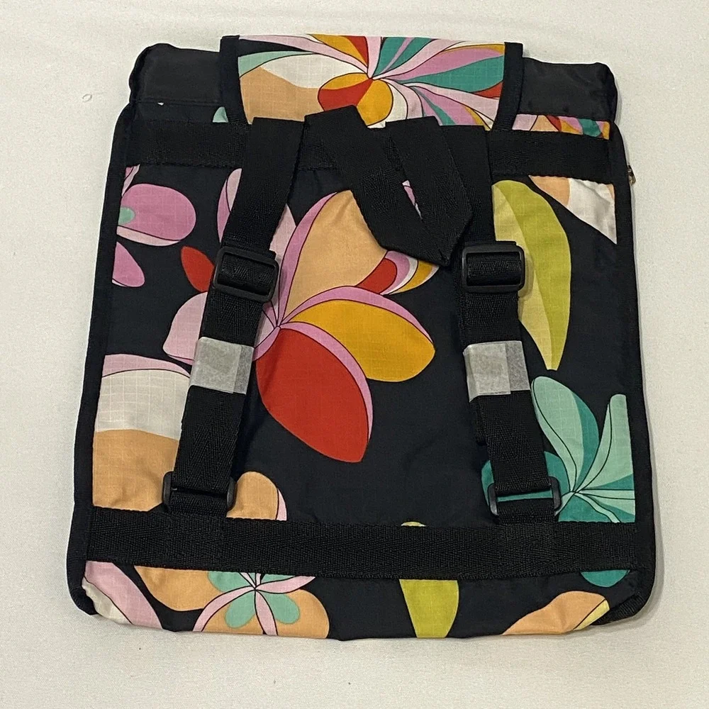 Tropical Trends Groovey‎ Plumeria Backpack Hawaiian Colorful Retro 90s Y2K NWT